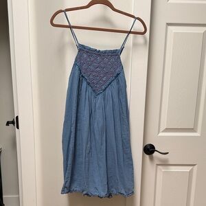 Free People Mini Dress M Blue